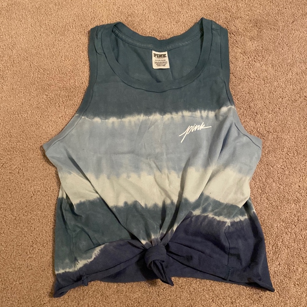 PINK tie dye tank top